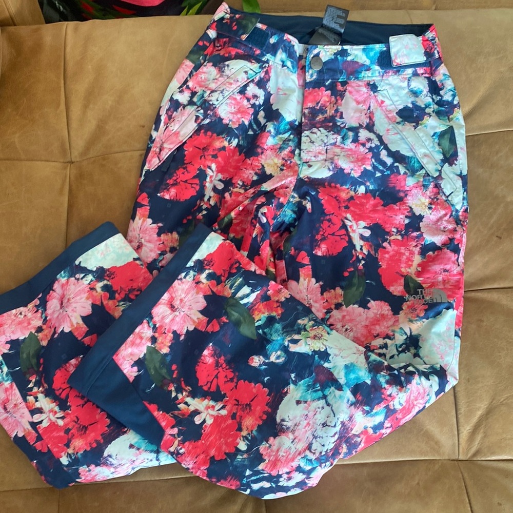North Face Snow Pants Floral Print